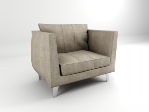 chair for living roompolygonal model of chair for Modelo 3D