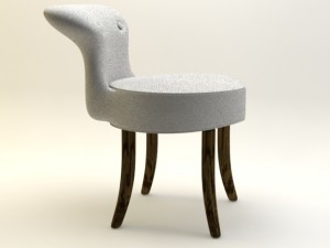 living room chair 3D-Modell