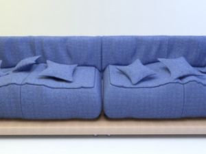 sofa for living room 3D मॉडल