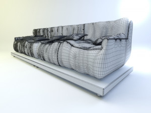 sofa for living room 3D मॉडल