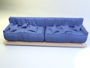 sofa for living room 3D मॉडल