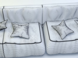 sofa for living room 3D मॉडल