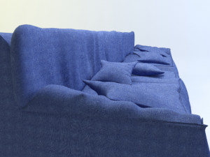 sofa for living room 3D मॉडल