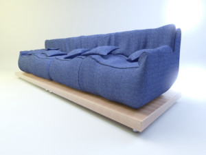 sofa for living room 3D मॉडल