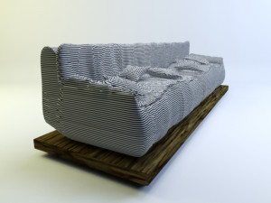 sofa for living room 3D मॉडल