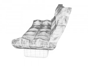 sofa for living room 3D 模型