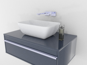 sink with plumbing Modèle 3D