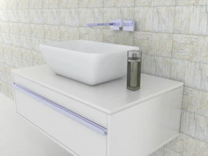 sink with plumbing 3D Model