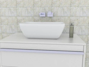 sink with plumbing 3D Model