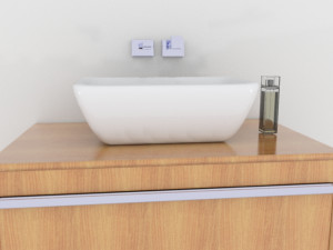 sink with plumbing Modèle 3D