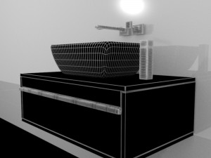 sink with plumbing Modèle 3D