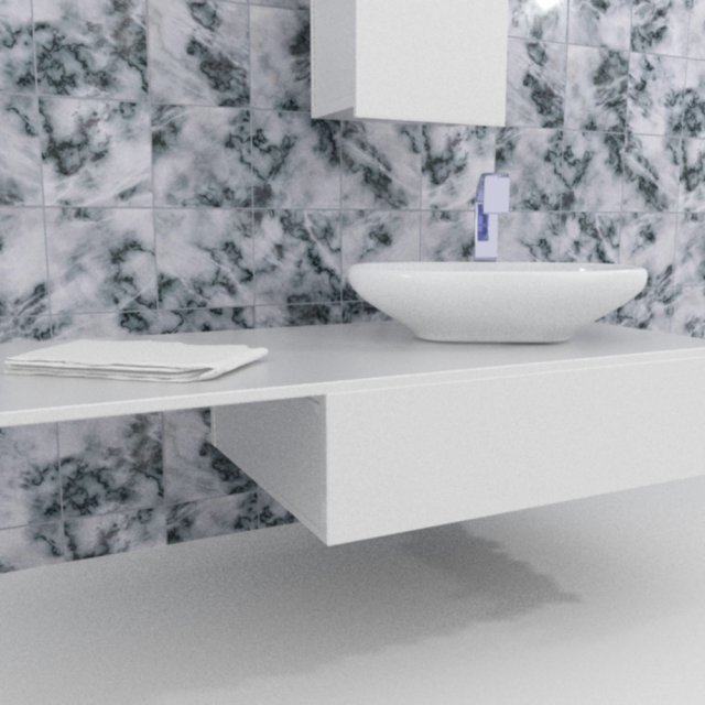 sink with plumbing 3D 모델 .c4d .max .obj .3ds .fbx .stl .blend 