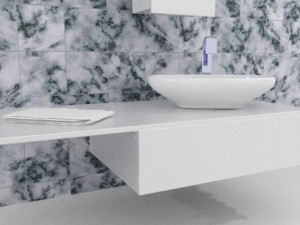 sink with plumbing 3D Model