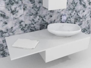 sink with plumbing 3D Model