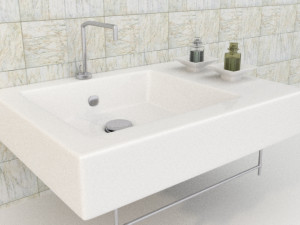 sink with plumbing 3Dモデル