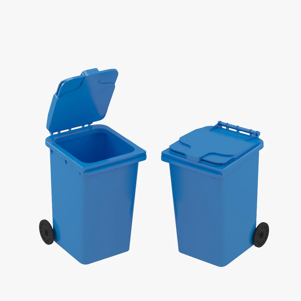 M&uuml;llcontainer 3D Modell .c4d .max .obj .3ds .fbx .stl .blend 