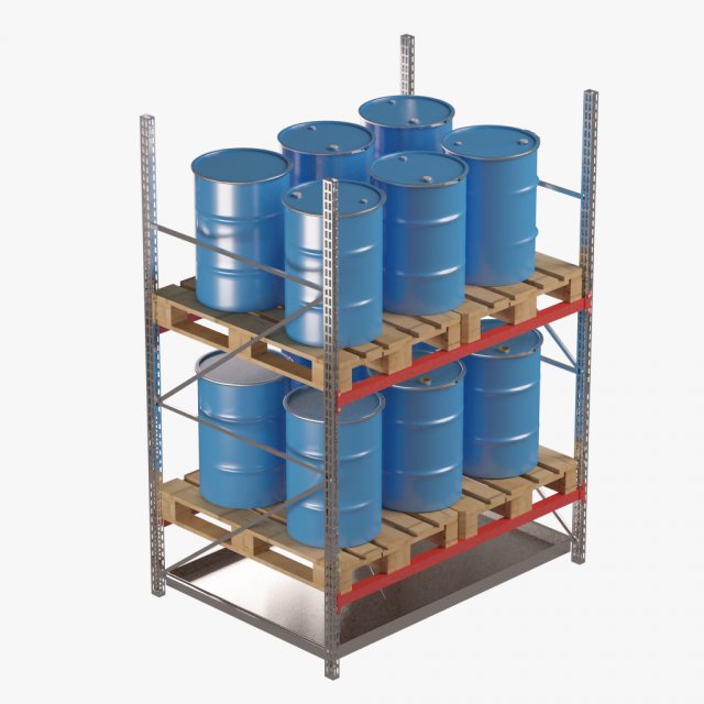 many barrel 3D Model .c4d .max .obj .3ds .fbx .stl .blend 