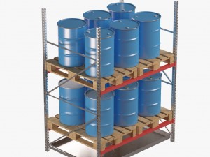 many barrel 3D Model