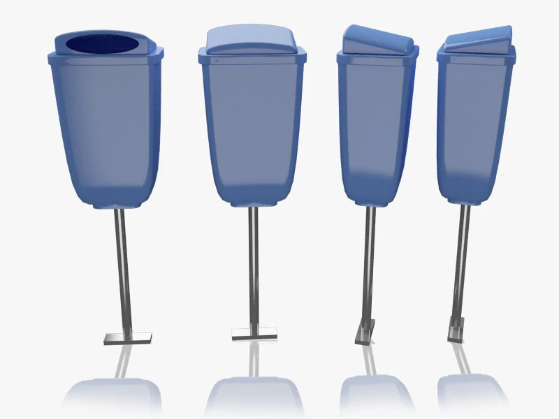 trash container 3D Model .c4d .max .obj .3ds .fbx .stl .blend 
