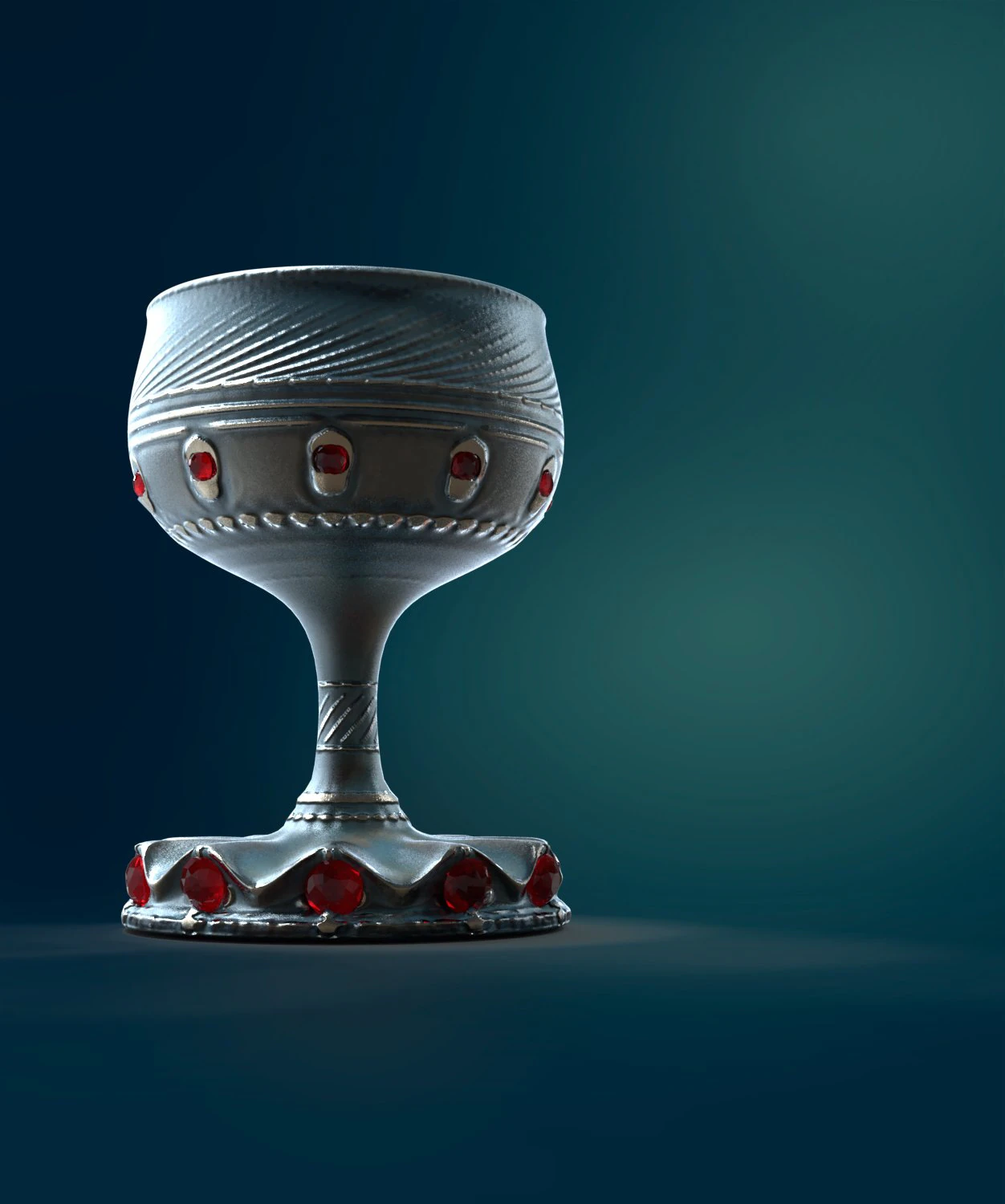 古い青銅のカップ 3Dモデル .c4d .max .obj .3ds .fbx .stl .blend 