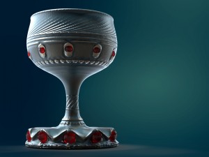 old bronze cup 3D Model