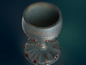 古い青銅のカップ 3Dモデル