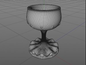 old bronze cup Modelo 3D