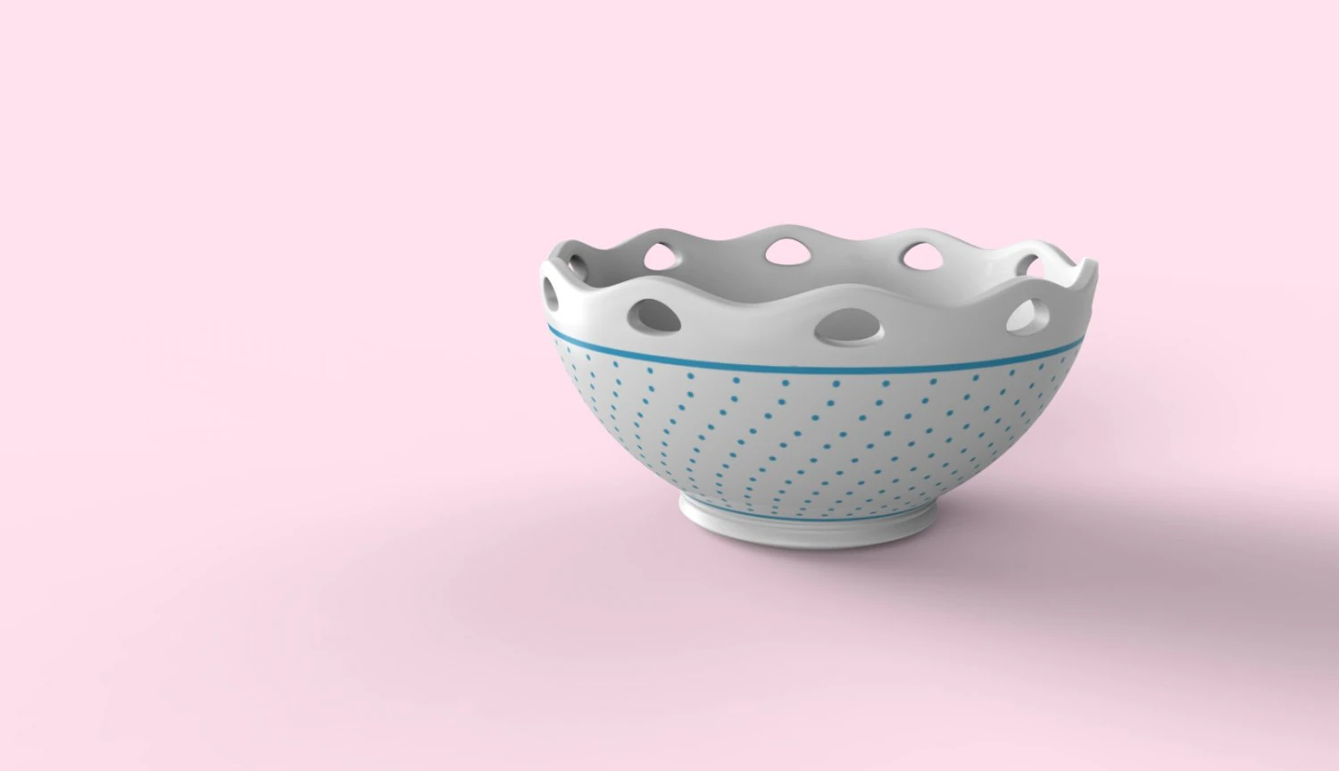bowl decorated 3D Model .c4d .max .obj .3ds .fbx .stl .blend