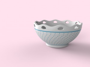 bowl decorated 3D Model