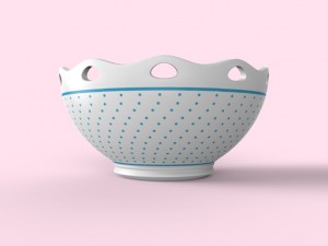 bowl decorated Model 3D