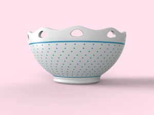 bowl decorated 3D Model