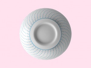 bowl decorated Model 3D