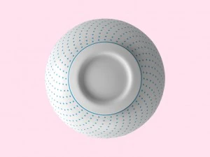 bowl decorated 3D Model