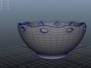 bowl decorated 3D Model