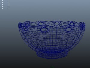 bowl decorated Model 3D