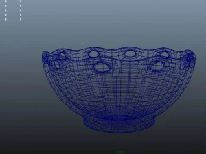 bowl decorated 3D Model