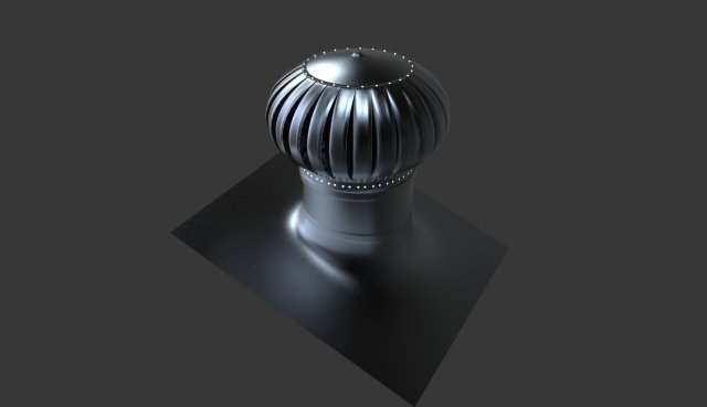 roof turbine vents 3D Model .c4d .max .obj .3ds .fbx .stl .blend 