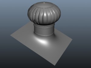roof turbine vents 3D Model