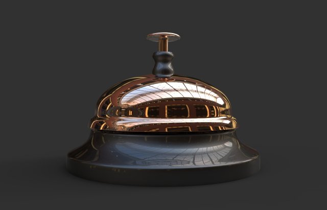 call bell hotel 3D Модель .c4d .max .obj .3ds .fbx .stl .blend