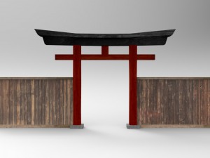 japan torii gate 3D 모델