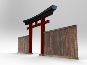 japan torii gate 3D 모델