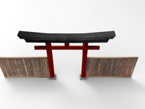 japan torii gate 3D 모델