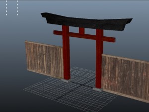 japan torii gate 3D 모델
