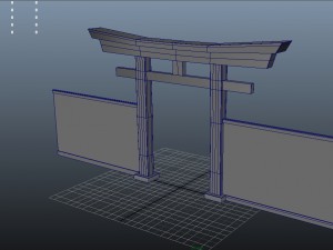 japan torii gate 3D 모델