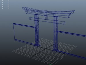 japan torii gate 3D 모델