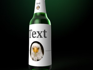 beer bottle Modelo 3D