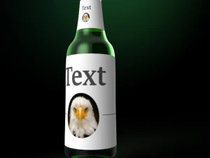 ビール瓶 3Dモデル