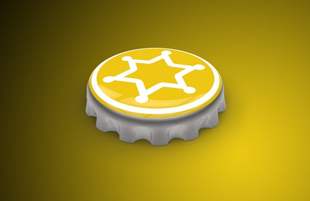bottle cap 3D 模型 .c4d .max .obj .3ds .fbx .stl .blend 