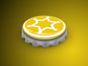 ボトルキャップ 3Dモデル