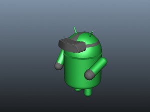 android with accessories 3D Model